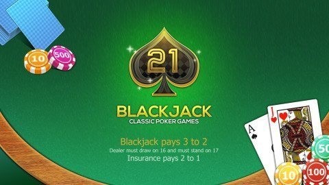 黑杰克21棋牌单机手机版截图1