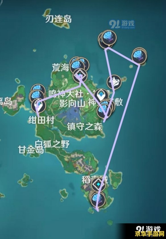 原神新手怎么拿海灵芝采集路线