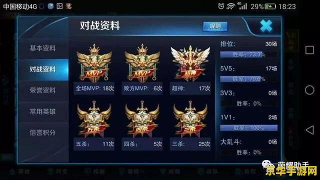 王者荣耀多少排位的游戏机制解析