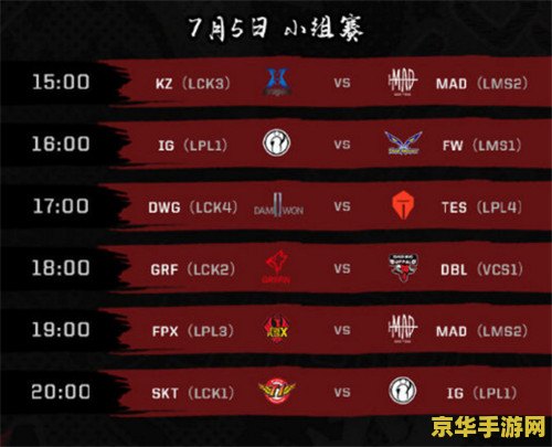 lol洲际赛赛程