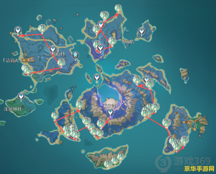 原神飘浮灵采集路线