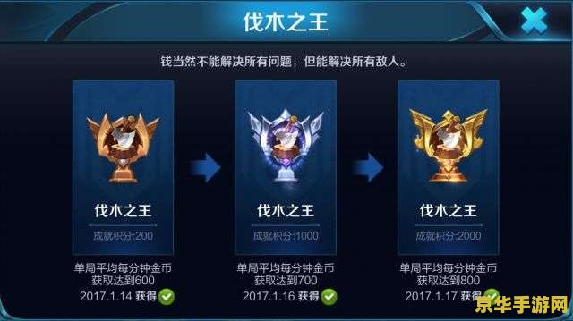 王者荣耀成就要多少分 王者荣耀成就系统详解：解锁成就所需积分一览