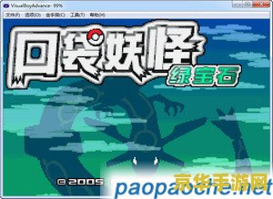 游戏名称：口袋妖怪太阳
