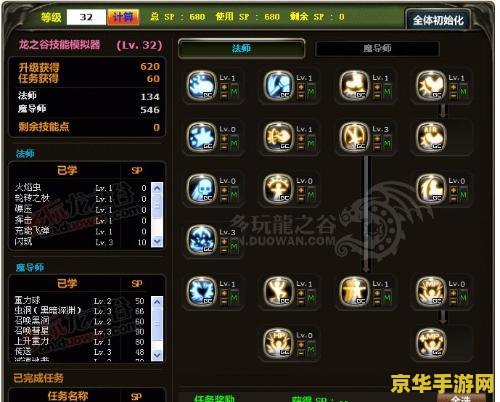 龙之谷魔导加点