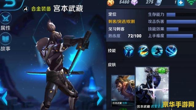 王者荣耀宫本武藏多少点券