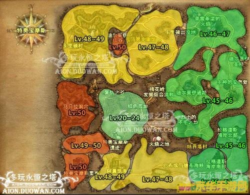 永恒之塔采集分布图