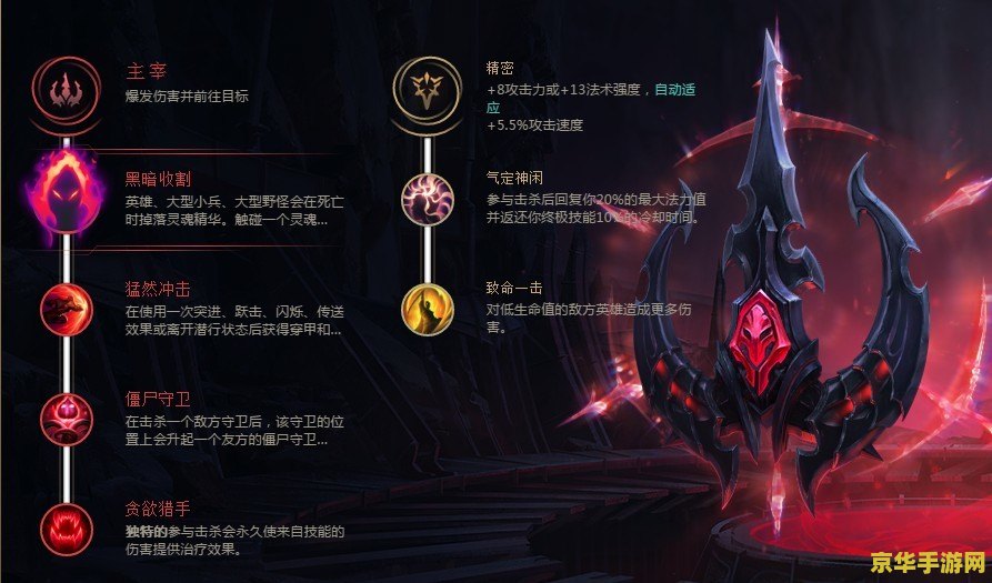 英雄联盟灵魂收割天赋有什么用