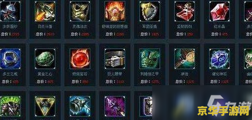 英雄联盟装备分析