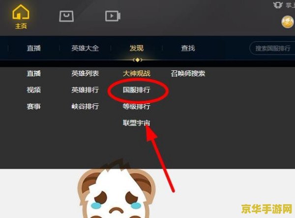 掌上英雄联盟查找召唤师