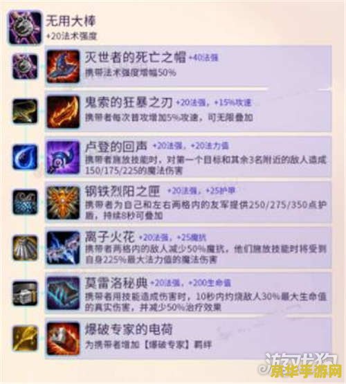 云顶之奕装备合成表