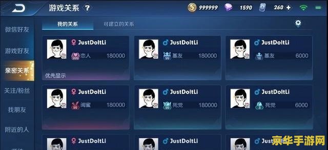 王者荣耀基友关系多少