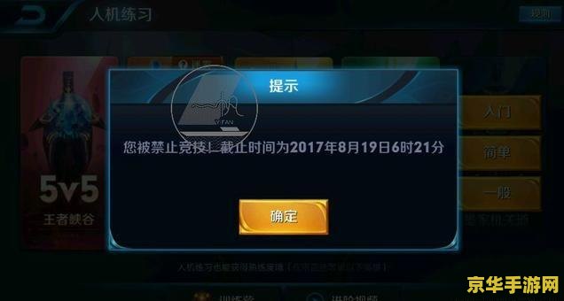 王者荣耀禁赛多少次封号