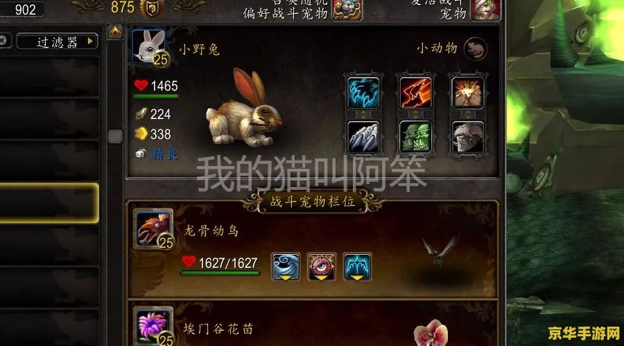 魔兽世界宠物对战
