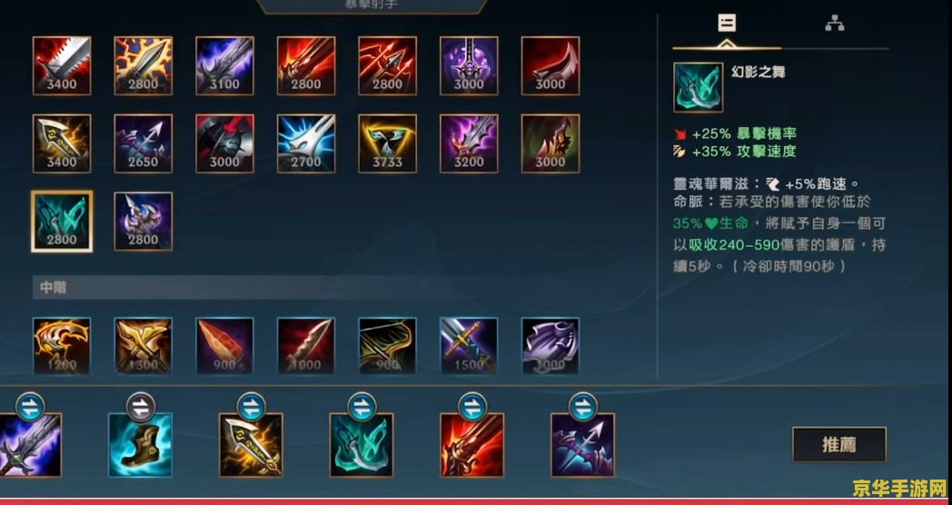 端游英雄联盟小炮出装