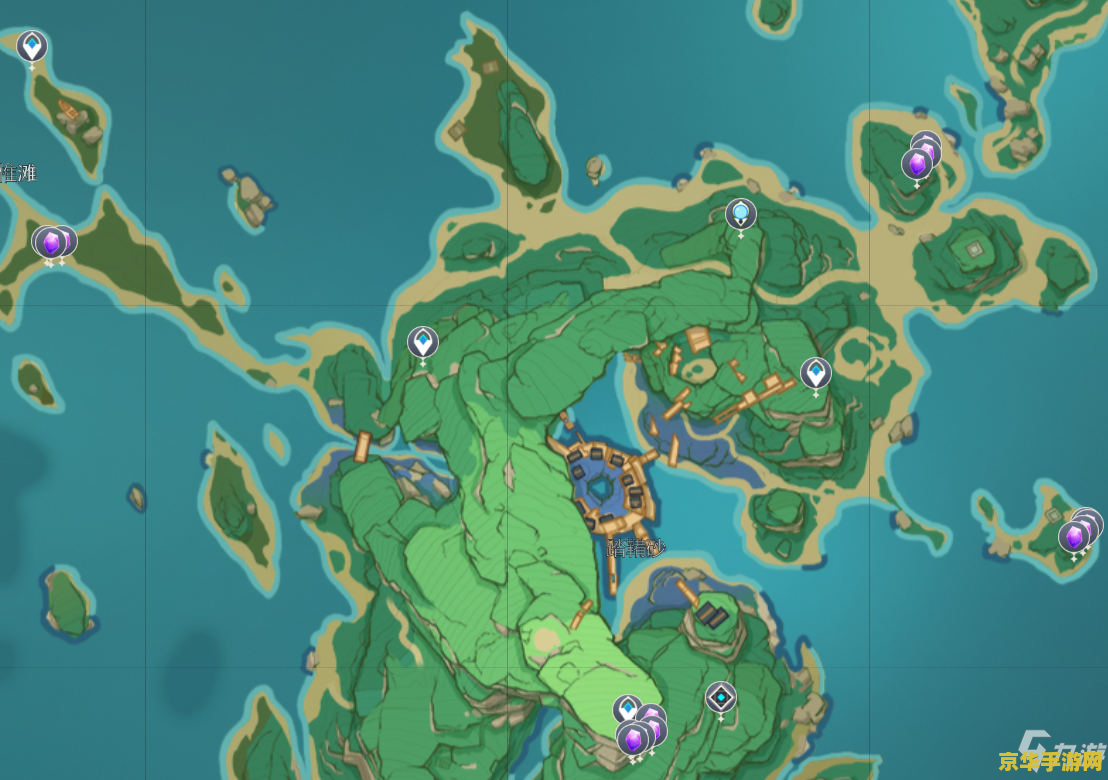 **原神假龙类钓鱼地点分布图**