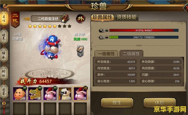 天龙八部珍兽装备