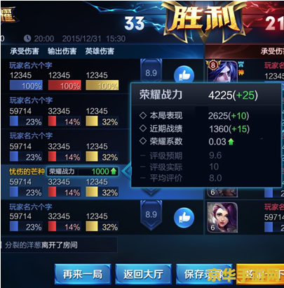 王者荣耀评分如何计算 王者荣耀评分计算方法