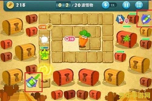 保卫萝卜挑战34：一场充满策略与技巧的战斗