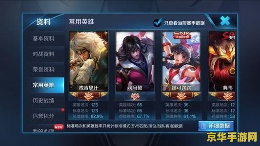 王者荣耀如何定义本命英雄