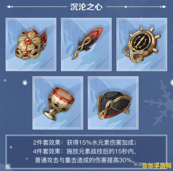 原神水套圣遗物属性全面分析