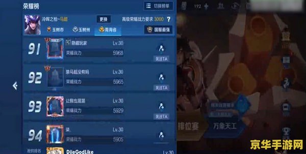 王者荣耀称号如何上榜