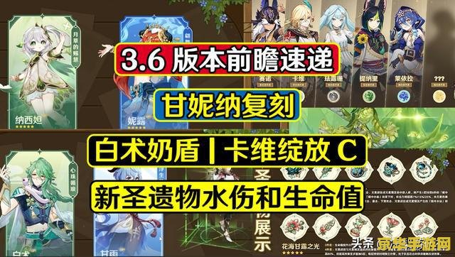 原神3.8前瞻兑换码 原神3.8版本前瞻：新角色、新活动与兑换码一览