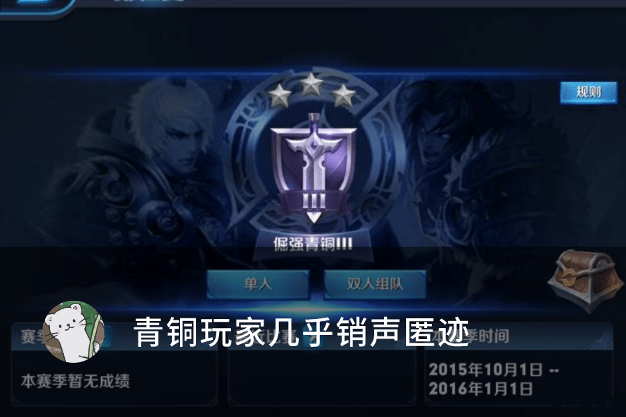 王者荣耀青铜是什么级 建议：王者荣耀青铜段位解析：入门级玩家的起点与挑战
