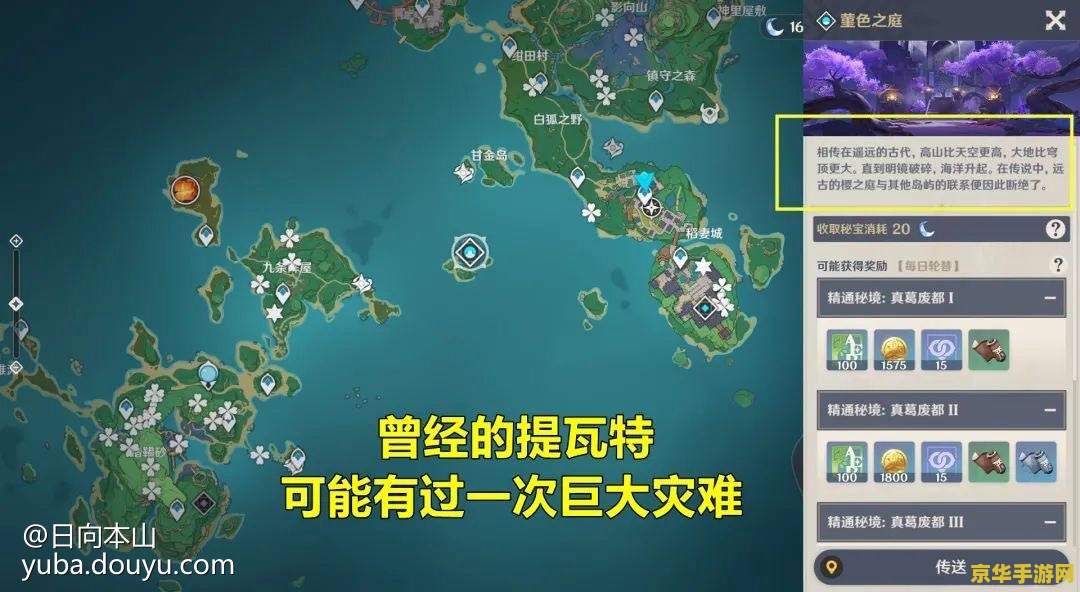 原神瑶光滩地图上沉下的小岛 原神瑶光滩地图上沉下的小岛：隐藏的秘密与探险之旅