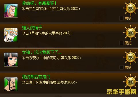 热血海贼王隐藏成就 热血海贼王隐藏成就攻略