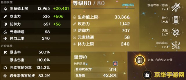 原神钟离升级加什么属性 原神钟离升级后增加属性解析