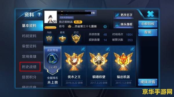 王者荣耀的战绩是什么 王者荣耀的战绩：荣耀背后的故事