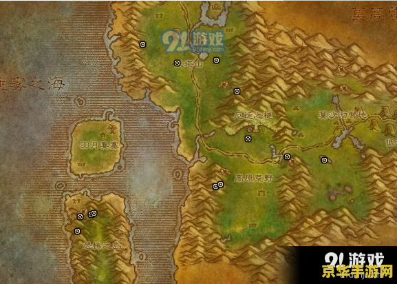 wow矿点分布图 魔兽世界矿点分布图详解