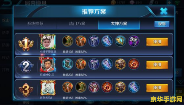 王者荣耀怎么出大神装 王者荣耀大神装备攻略