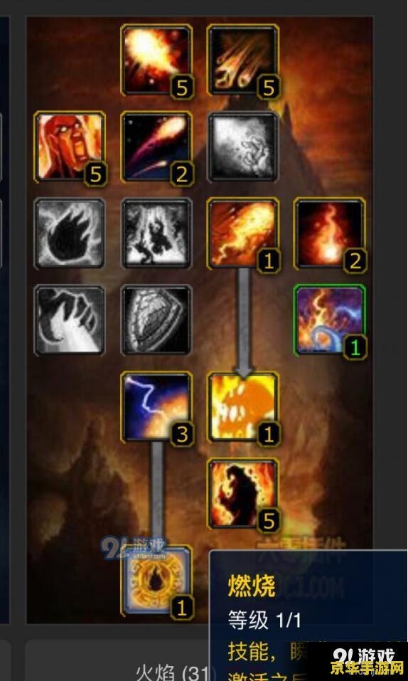 魔兽世界火法天赋 魔兽世界火法天赋深度解析