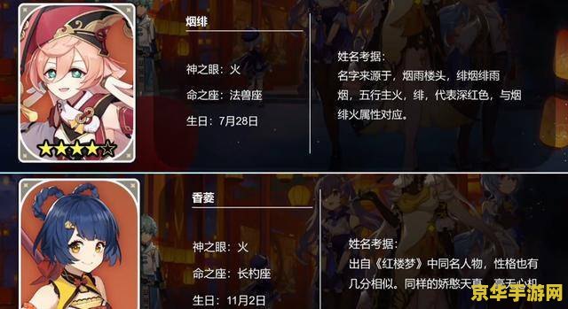 原神版本名字大全 原神版本名字大全及其背后的故事