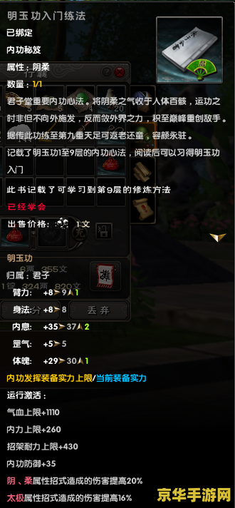 九阴真经君子堂二内任务 九阴真经君子堂二内任务深度解析