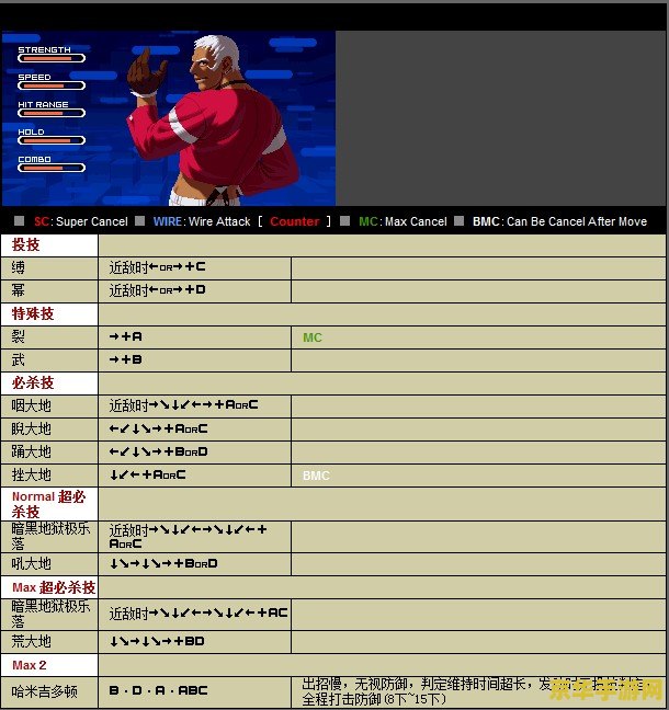 拳皇2000出招表 拳皇2000出招秘籍大揭秘