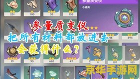 原神参量质变仪放什么最好 原神参量质变仪使用策略：材料选择与效果最大化