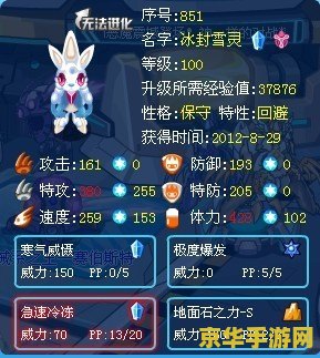 赛尔号冰封雪灵 赛尔号冰封雪灵：冰雪奇缘与赛尔号的奇妙融合