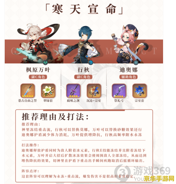 原神里绫华的圣遗物推荐 原神中绫华圣遗物推荐及深度解析
