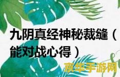 九阴真经裁缝配方 九阴真经裁缝配方大揭秘