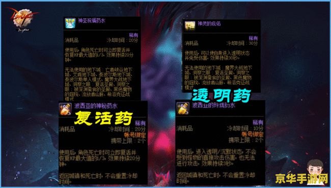 dnf复活药水叫什么 DNF复活药水全解析：你的战斗续航神器！