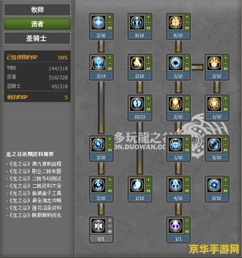 龙之谷圣骑士加点 龙之谷圣骑士加点策略解析