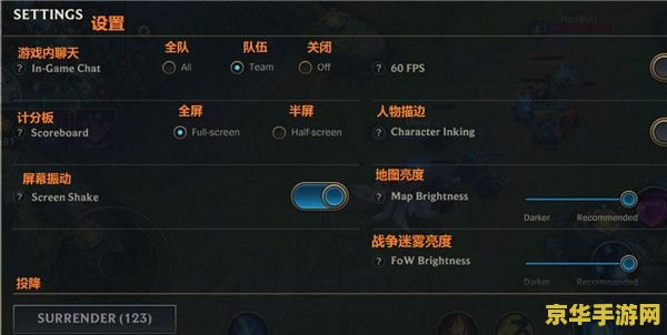 英雄联盟游戏界面设置翻译 英雄联盟游戏界面设置详解