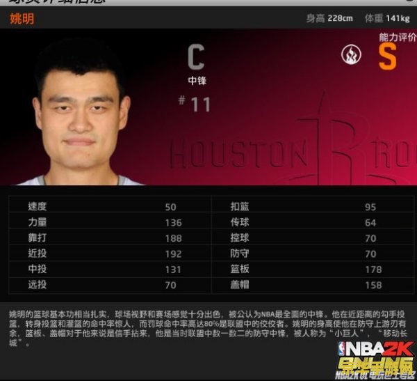 nba2k online姚明 NBA 2K Online：姚明传奇再现