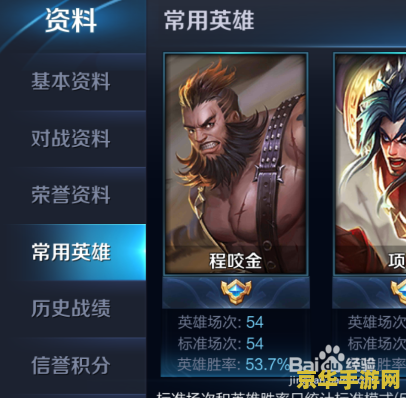 王者荣耀英雄数据怎么看 王者荣耀英雄数据深度解析