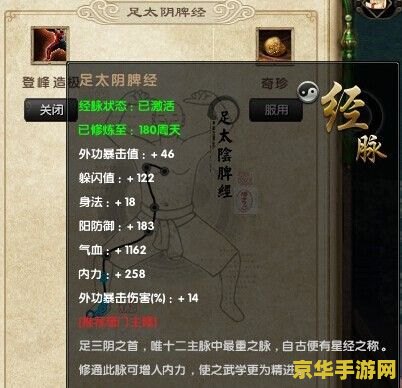 九阴真经经脉 九阴真经经脉系统深度解析