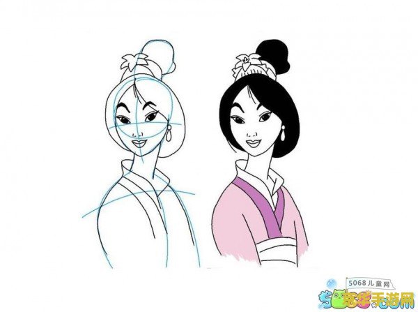 怎么画王者荣耀花木兰 王者荣耀花木兰绘画指南