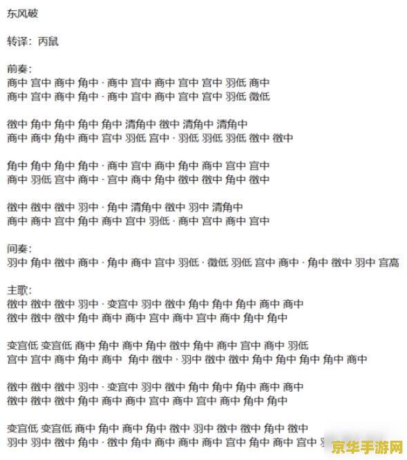 天涯明月刀乐伶曲谱 天涯明月刀：乐伶曲谱与游戏魅力深度解析