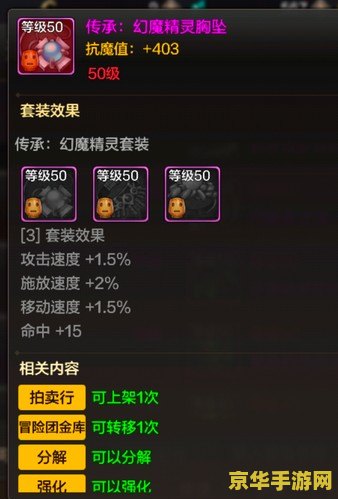 dnf 装备 DNF装备深度解析：属性、搭配与战斗策略
